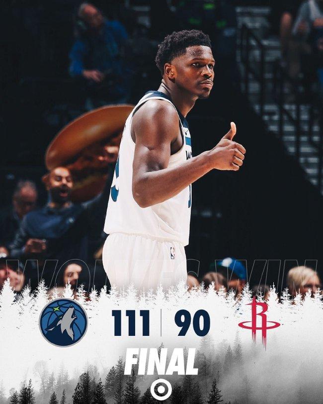  爱德华兹36分森林狼加时胜鹈鹕  